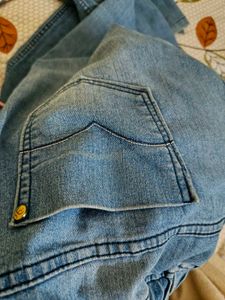 Blue Straight Low Waist Jeans
