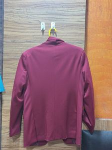 Burgundy Blazer - Formal Elegance