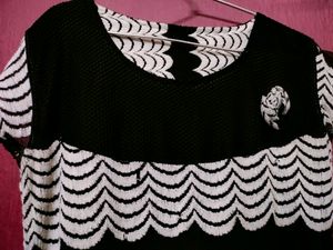 Black Short Dress/ Tops For Women