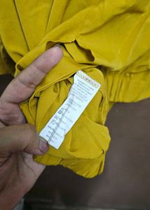 Mustard Bell Sleeve Top
