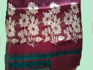 Floral Maroon Fabric