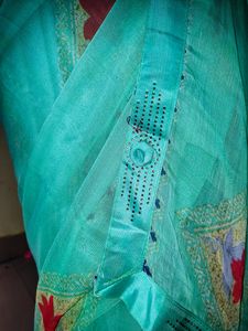 Stunning Sea Green Saree