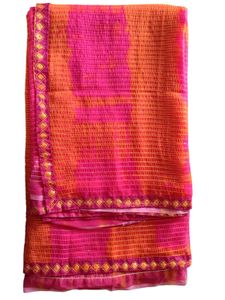 Brand New Pink Net Saree