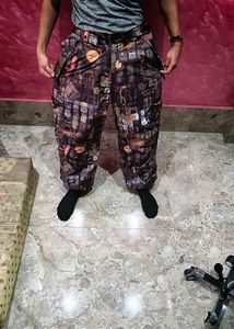 Abstract Print baggy Pants