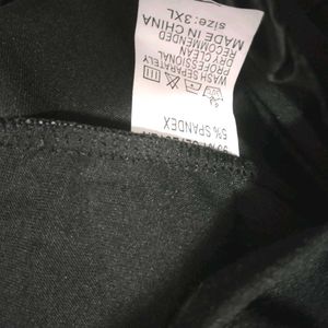 Black Faux Leather Mesh Dress