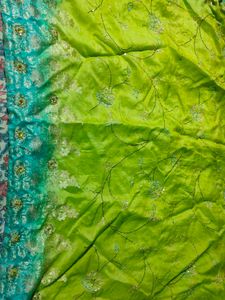 Cotton Silk Saree With Foul Beding