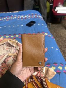 Elegant Brown Leather Card Holder