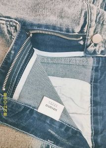 Denim A-Line Mini Skirt
