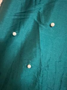 Girls Gown | Green Dress with Pearls