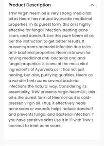 Cold Pressed Neem Oil