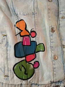 Custom Painted Denim Jacket