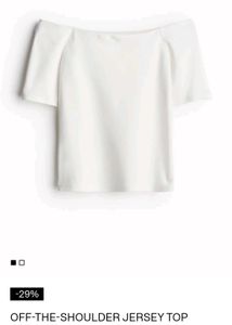 H&M Off-Shoulder Jersey Top
