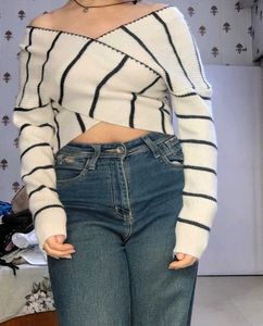 Striped Knit Sweater