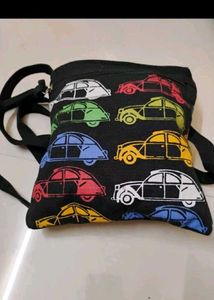 Funky Car Print Pouch
