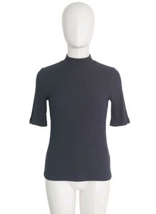 Elegant Black Short Sleeve Top