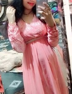 Pink Floral Long Sleeve Maxi Dress