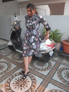 Black Fit And Flare Dress For Women