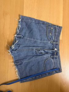 Trendy High waisted Jean Shorts