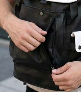 Stylish Black &amp; White Backpack