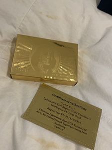 Fixed Price  Playing Cards 999.9 Gold Foil