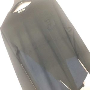 Stylish Two-Tone Long Sleeve Top