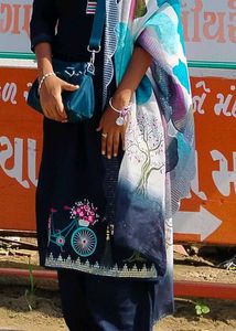 Afghani Blue Kurta Set