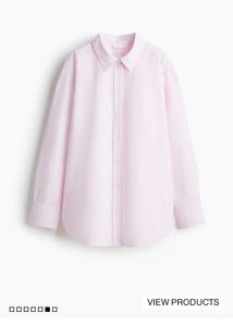 H&M Striped Pink Shirt