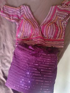 Ready To Wear Sequence Saree With Blouse