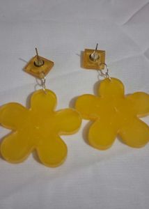 Hanmade resin Flower studs Earrings