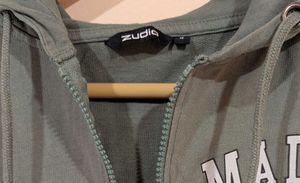 Cropped Hoodie Olive Green