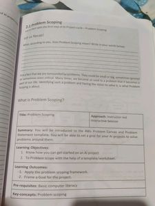 CLASS 9 ARTIFICIAL INTELLIGENCE (IT) INTEL