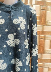 Floral Print Pullover Sweater