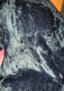 Faux Fur Black Coat