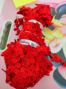 Red Flower Lace