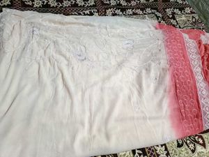 Peach Colour Saree