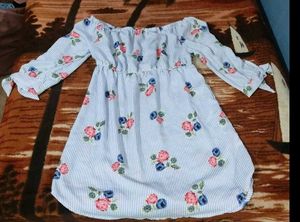 Beautiful Off-shoulder Floral Dress