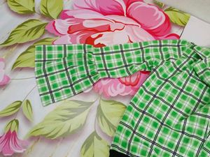(700)Green Plaid Bodysuit