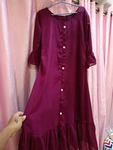 Silver Gown 🩶(Buy 1 Get)🎉🥳