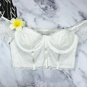 Lace Bustier Crop Top