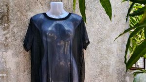 92. Black Mesh Dress