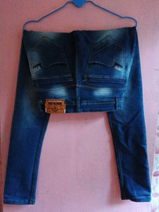 Dark Blue Denim Jeans