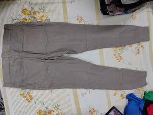 Gray Casual Pants