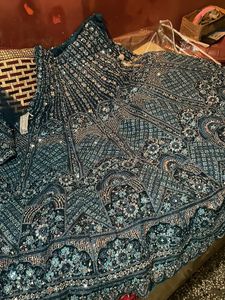 New Morni Blue Colour Lehenga 12 Kali