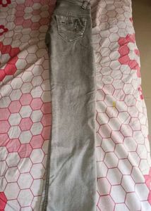 Stylish Grey Denim Jeans