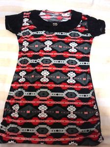 Patterned Casual Dress