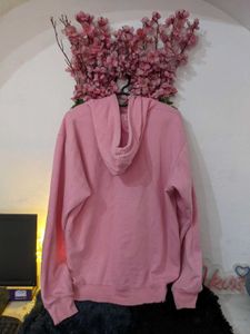 Oversized Pink Colour Hoodie