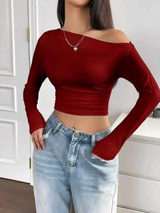 Trendy Asymmetric Crop Top