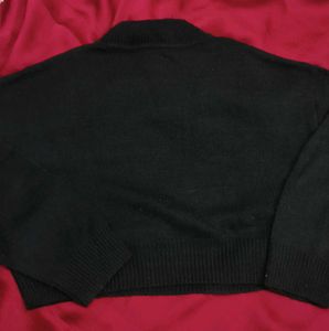 Cozy Black Knit Sweater