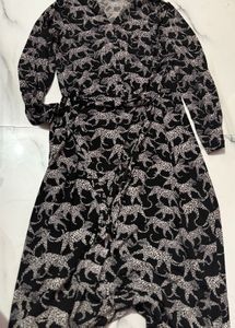 Animal Print Midi Dress