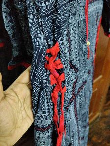 Black And Red Kurthi